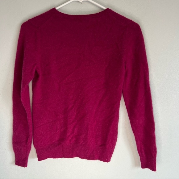 Charter Club Womens 100% Cashmere Crew Neck Sweater Red Sz S Bright Quite Luxury - Picture 8 of 8